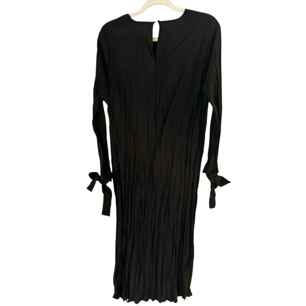 NWT MANGO Creased dress, size 10, black - Picture 2 of 4